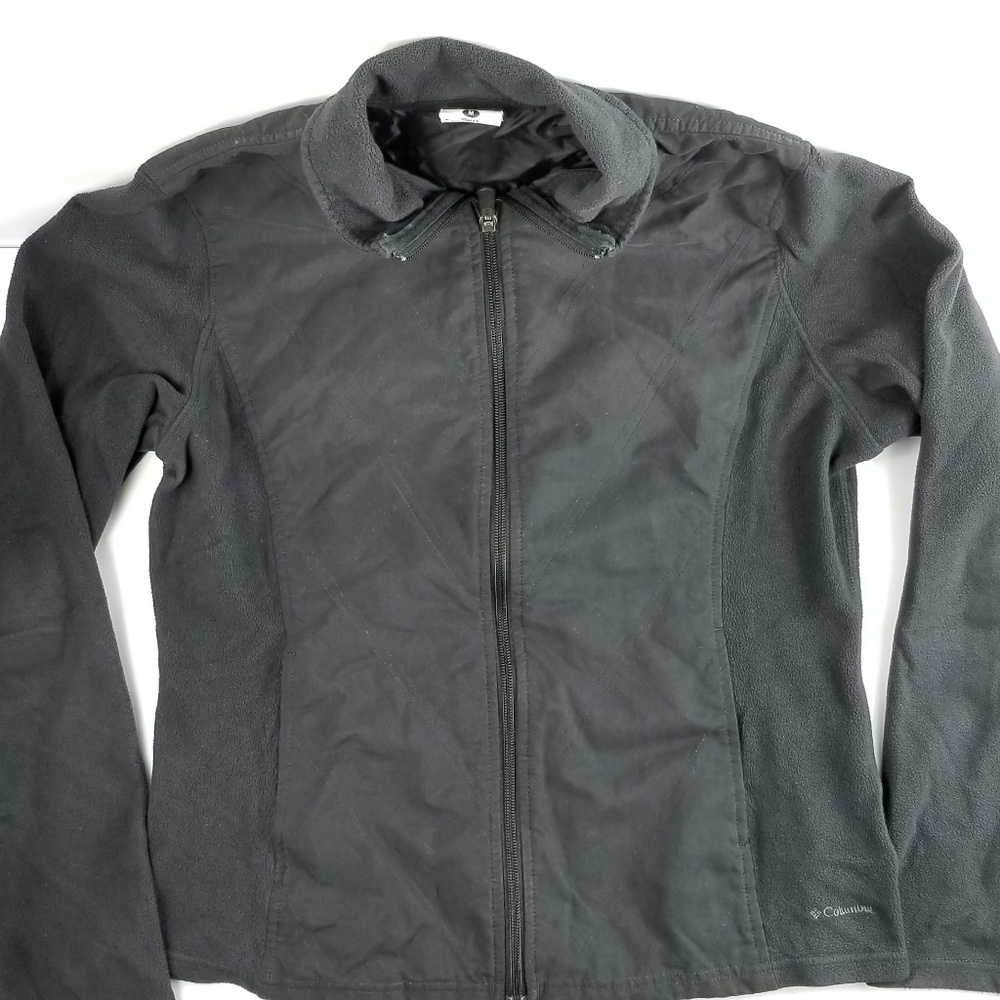 Columbia Women Jacket Zip Up Black Size Medium